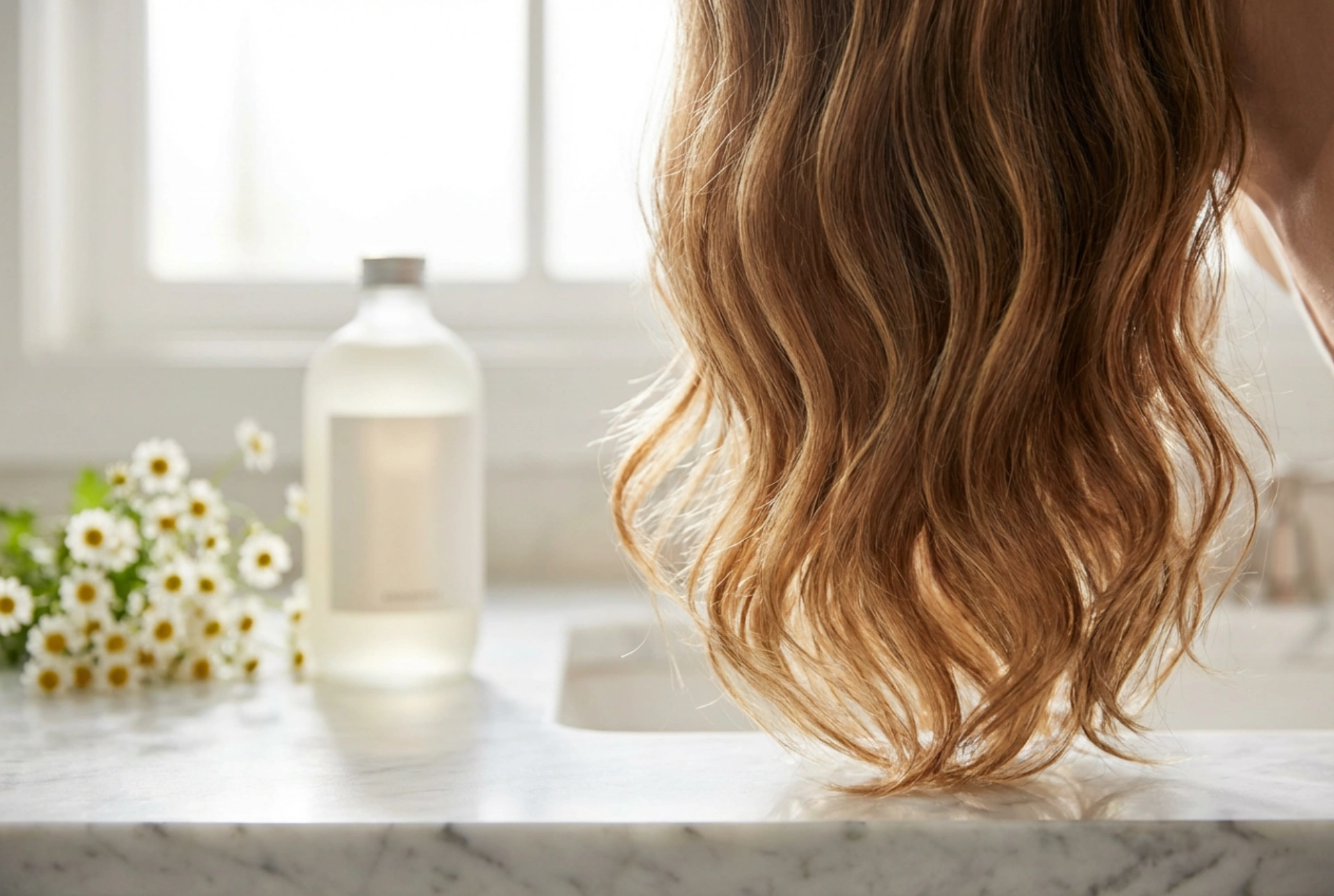 Σαμπουάν με χαμομήλι για ξάνοιγμα μαλλιών: διακριτικό αποτέλεσμα και χρήση