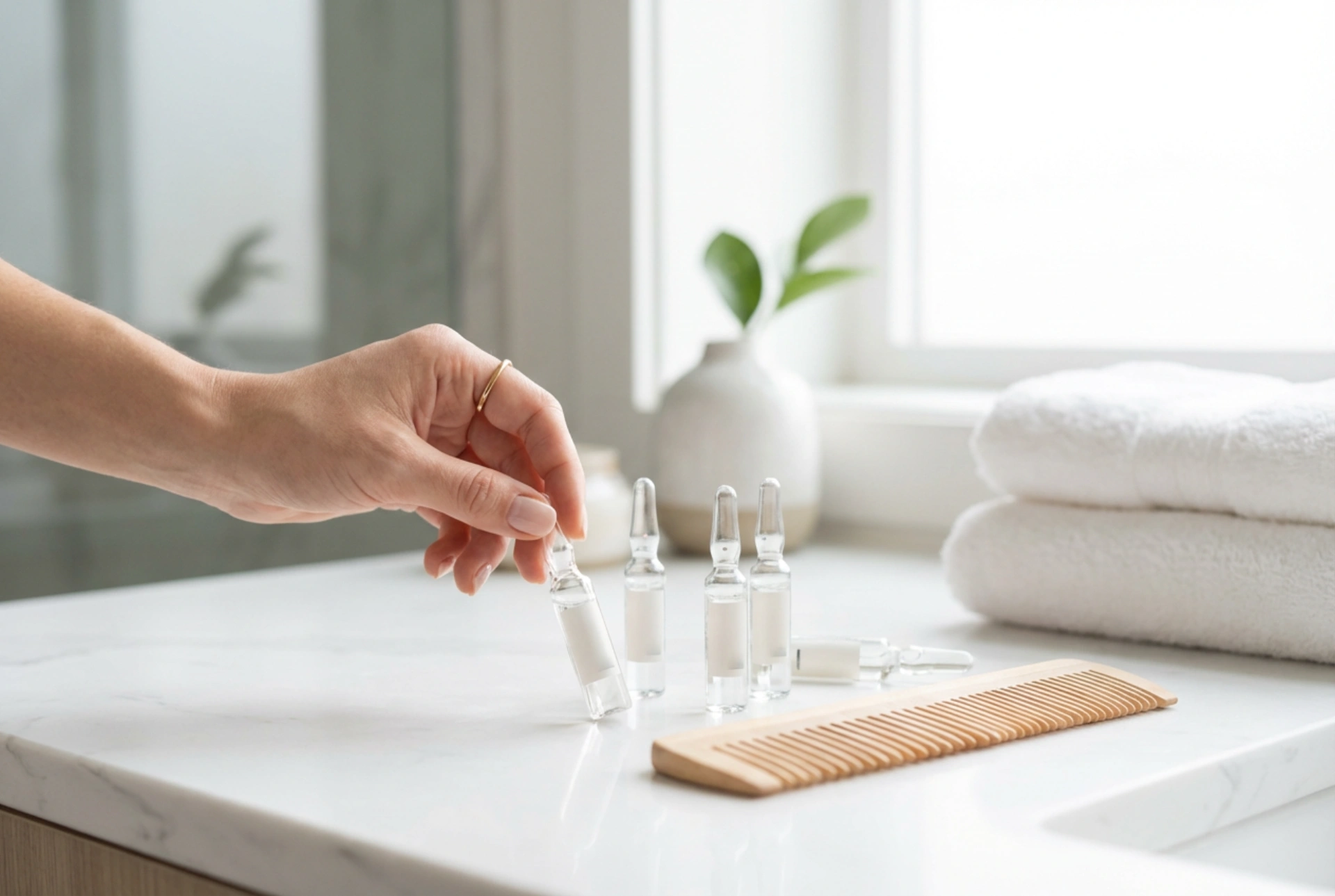 Επαγγελματικές αμπούλες μαλλιών: πώς να πραγματοποιήσετε μια θεραπεία με ασφάλεια στο σπίτι