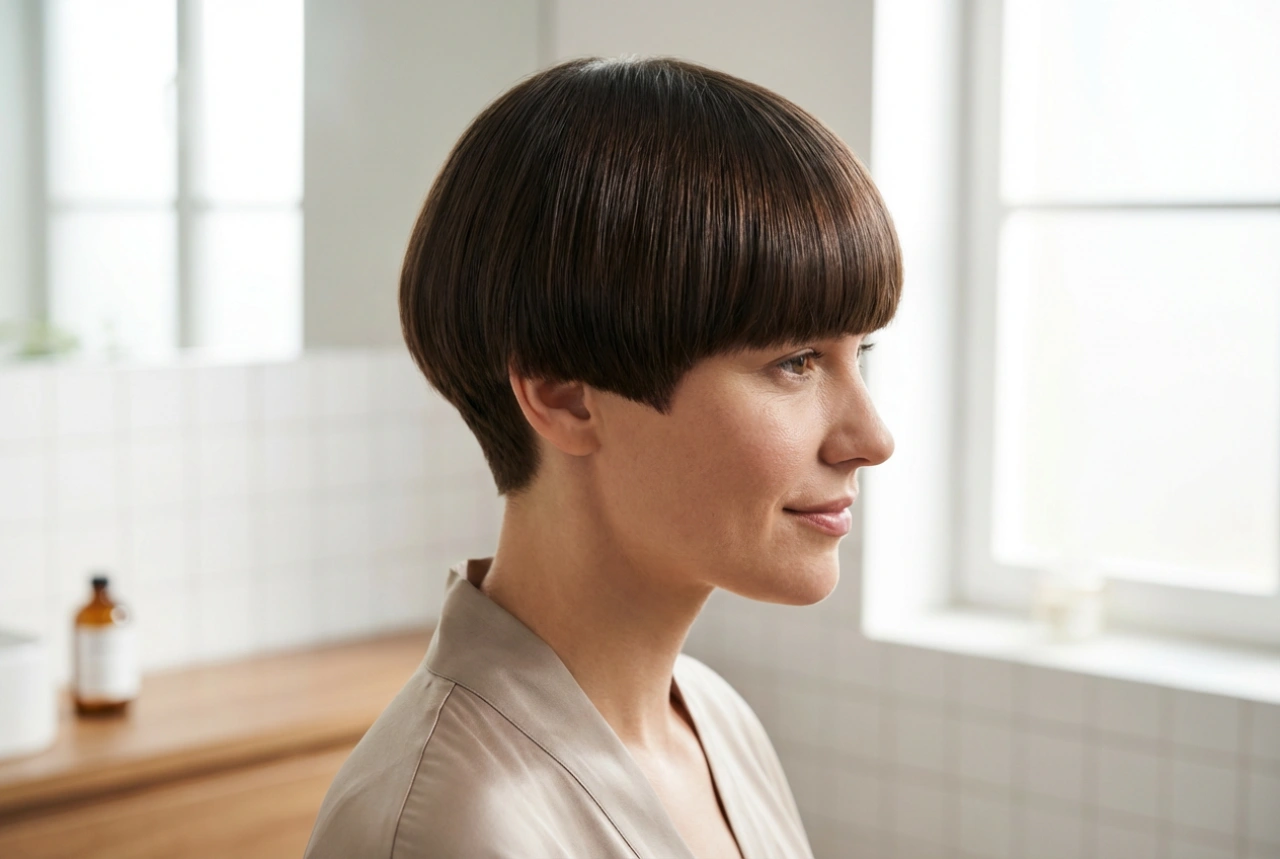 Γυναικείο κούρεμα 'bowl cut': λείο styling και έλεγχος του όγκου