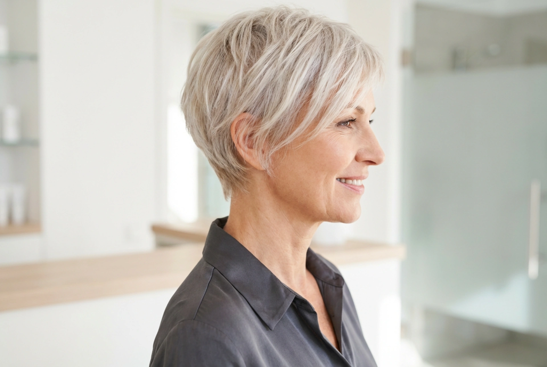 Κούρεμα για γυναίκες άνω των 50: κοντά κουρέματα και γρήγορο styling