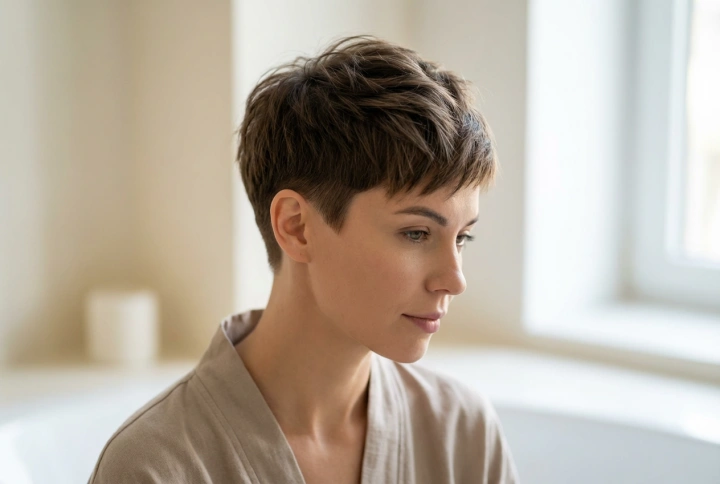 Κοντό κούρεμα brush cut για γυναίκες: στυλ, styling και διατήρηση του σχήματος