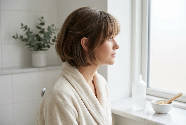 Πίσω από το αυτί και με αφέλειες: χτένισμα πίσω από το αυτί με αφέλειες χωρίς να πέφτει