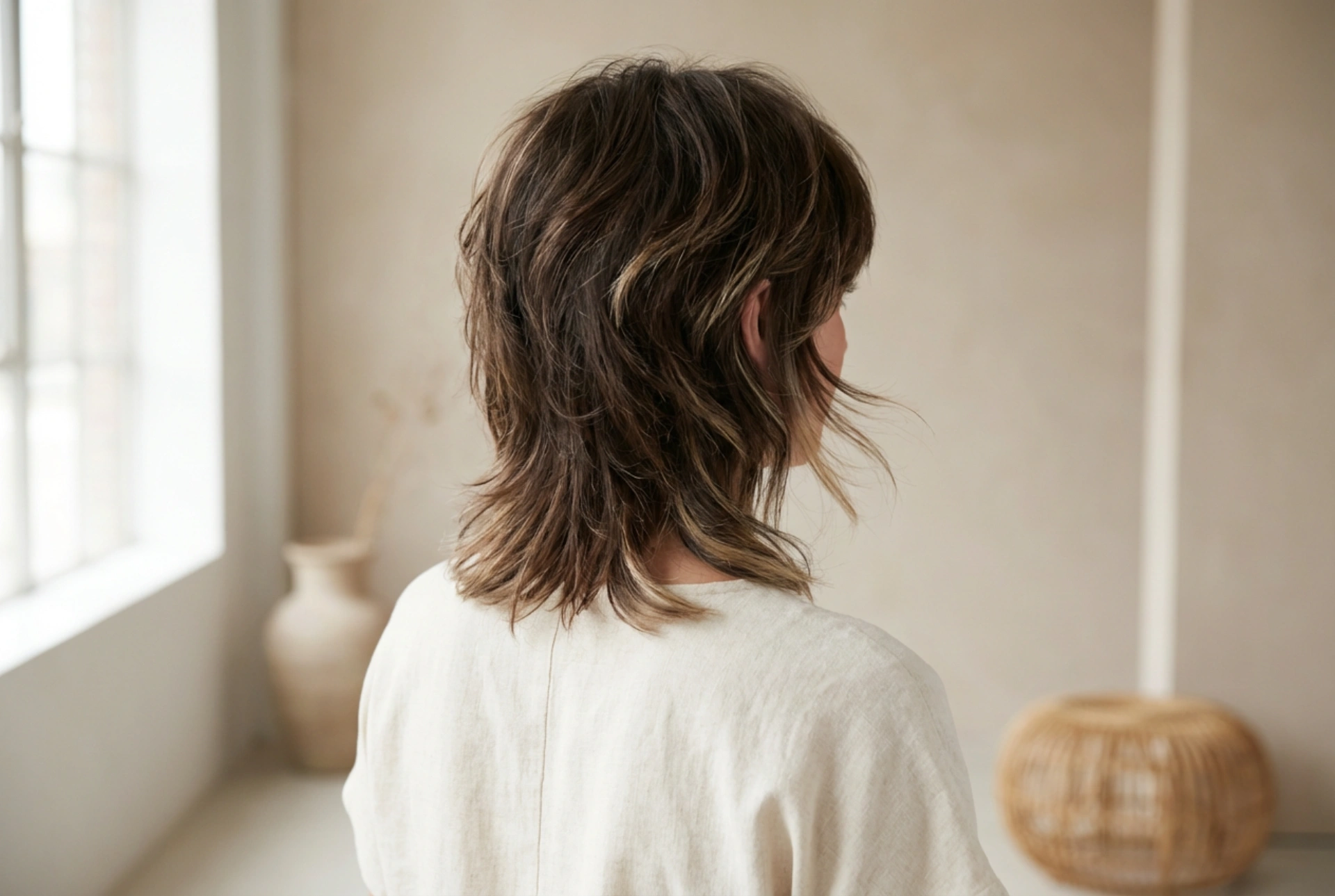 Μοντέρνο mullet: χτένισμα βήμα προς βήμα, υφή και όγκος