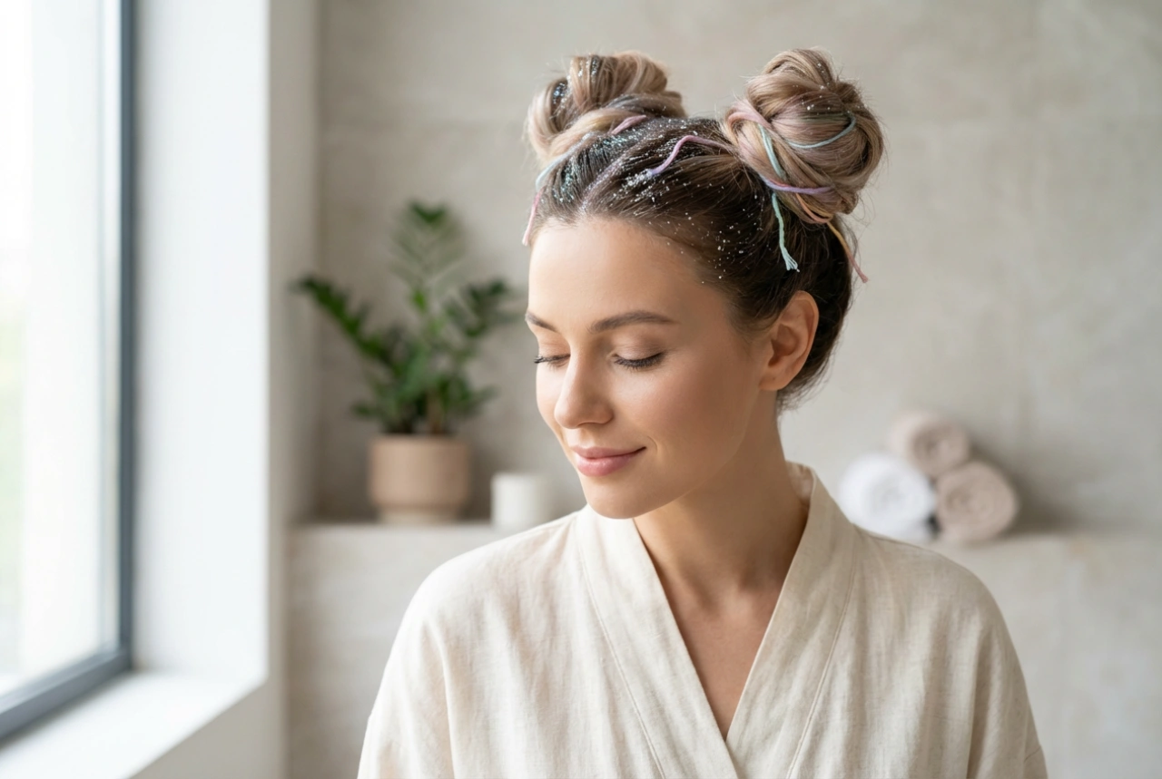 Τρελά γυναικεία χτενίσματα για φεστιβάλ: γκλίτερ, space buns και χρωματιστές τούφες