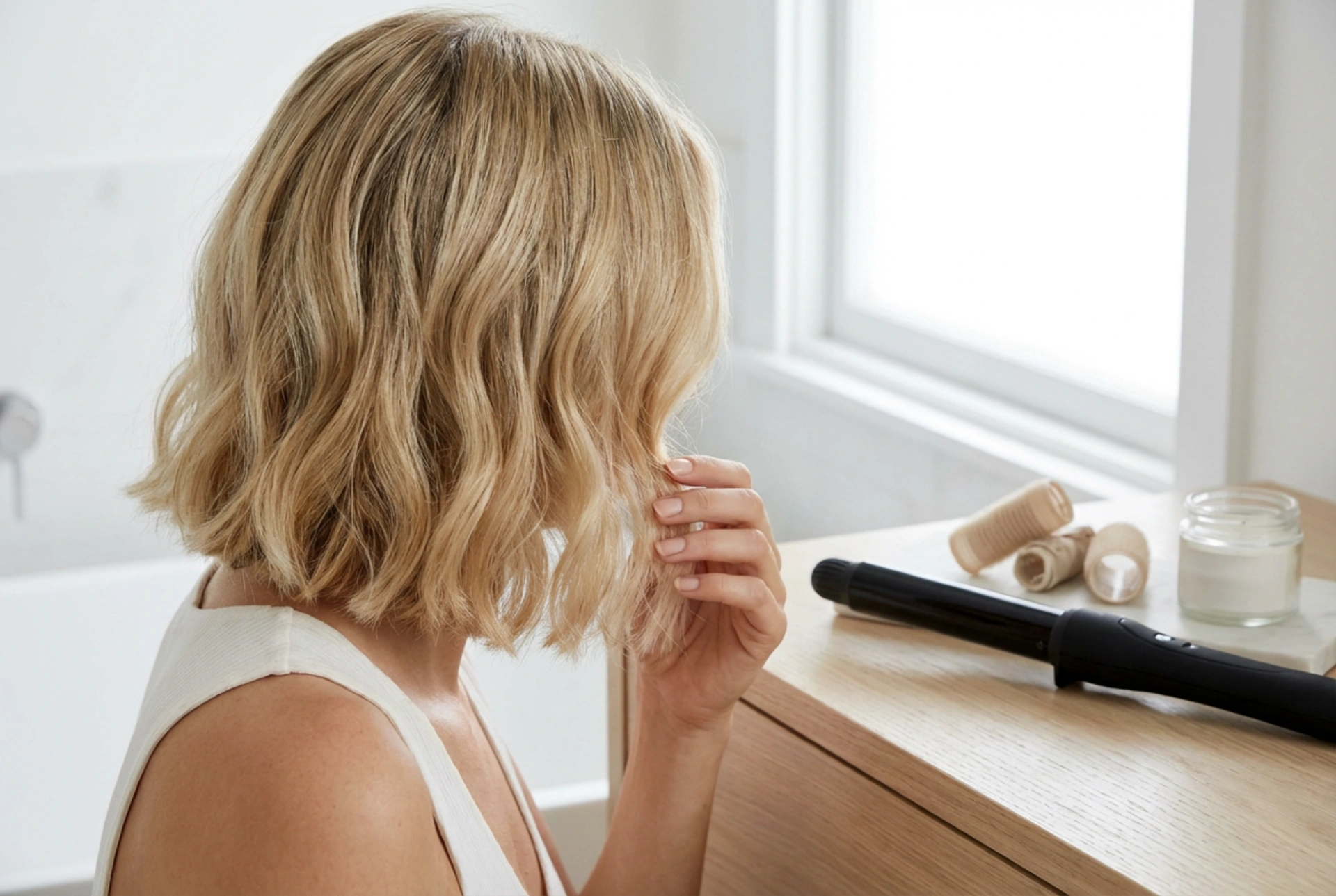 Κυματισμοί σε κοντά μαλλιά: Ψαλίδι για μπούκλες, ισιωτική πρέσα και μέθοδοι χωρίς θερμότητα