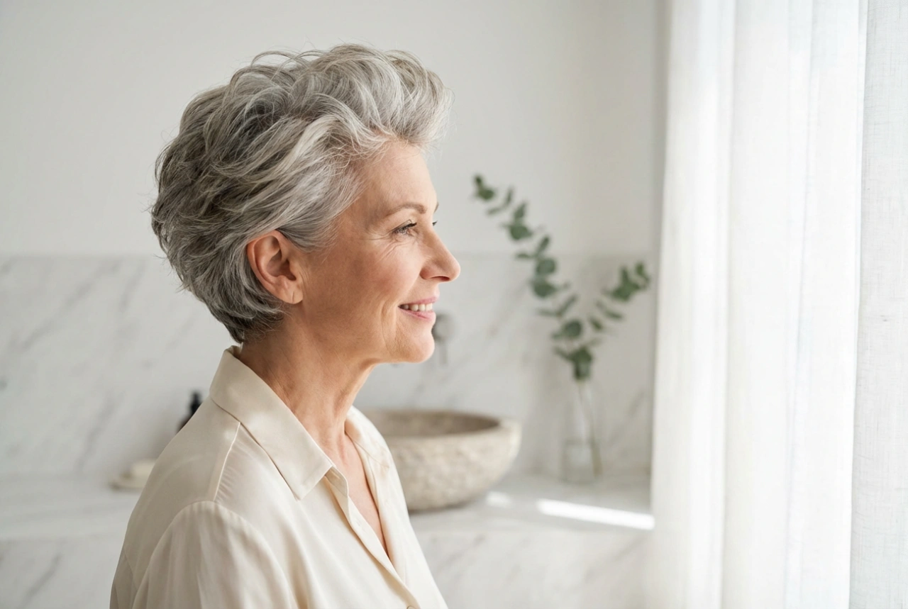 Κοντά χτενίσματα μετά τα 50: αποτελέσματα ανανέωσης χάρη στον όγκο και την υφή