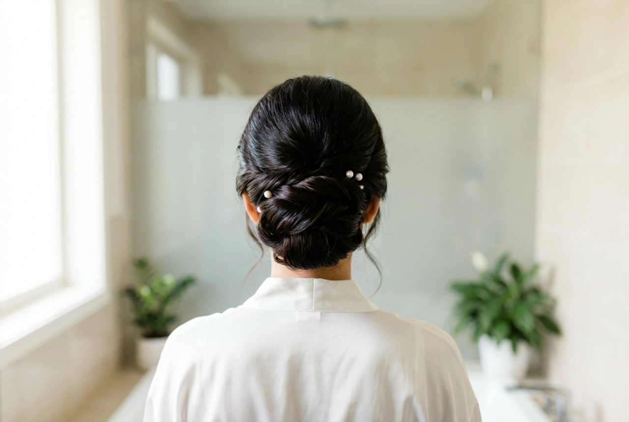 Χτενίσματα για ίσια μαλλιά για γάμο: κομψά και ανθεκτικά πιασίματα