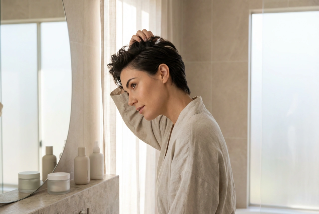 Γυναικείο μοϊκάνα σε κοντά μαλλιά: styling faux hawk χωρίς ξύρισμα