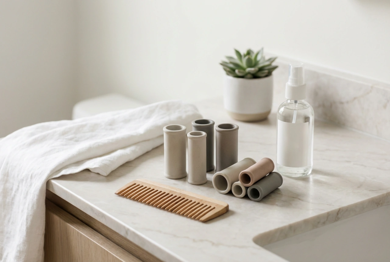 Ρόλεϊ για κοντά μαλλιά: όγκος και σχήμα σε 15 λεπτά