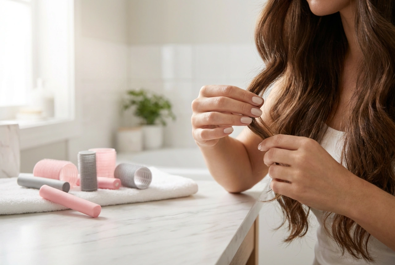 Ρολά για μακριά μαλλιά: Επιλογή διαμέτρου και τεχνικές για κυματισμούς που διαρκούν