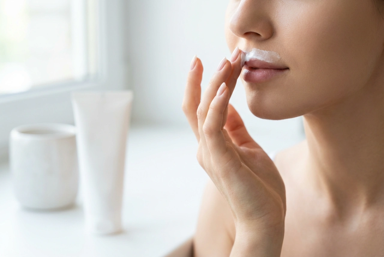 Κρέμα αποτρίχωσης για το μουστάκι: απαλή εφαρμογή πάνω από τα χείλη και αφαίρεση