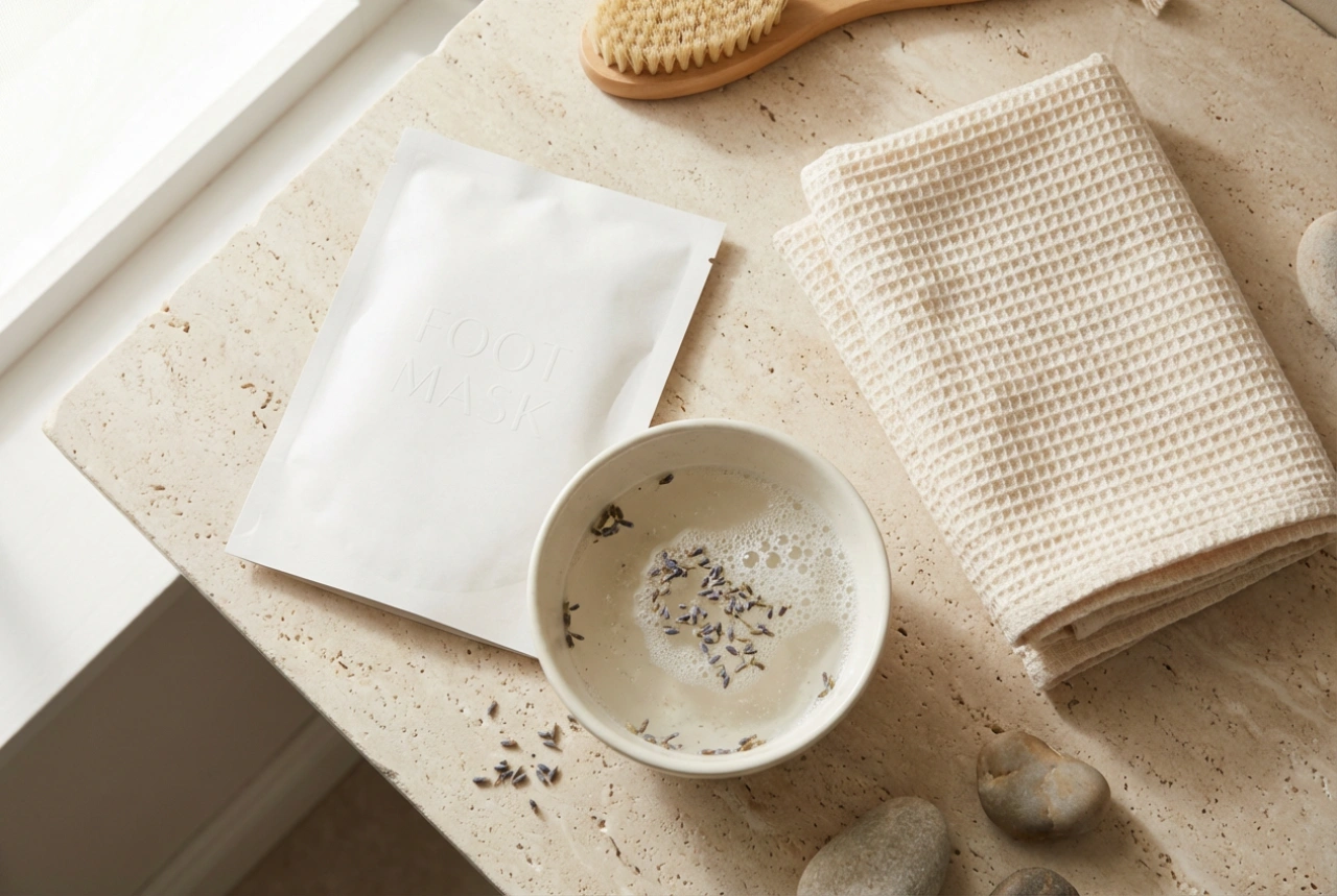 Απολεπιστική μάσκα ποδιών: προετοιμασία, εφαρμογή και φροντίδα