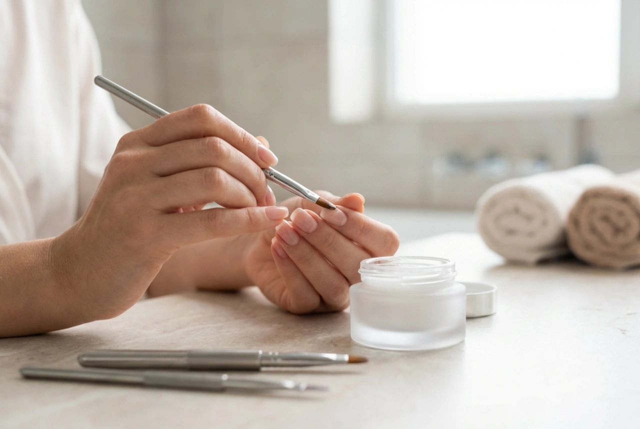 Τζελ επέκτασης νυχιών: επιλογή πυκνότητας, εφαρμογή και σκλήρυνση