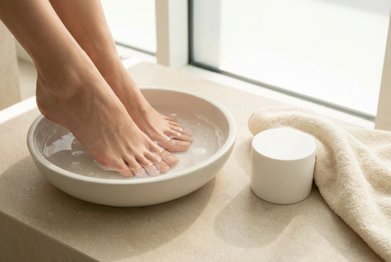 Φροντίδα ποδιών: καθημερινές συνήθειες, σπιτικά ποδόλουτρα και κρέμες