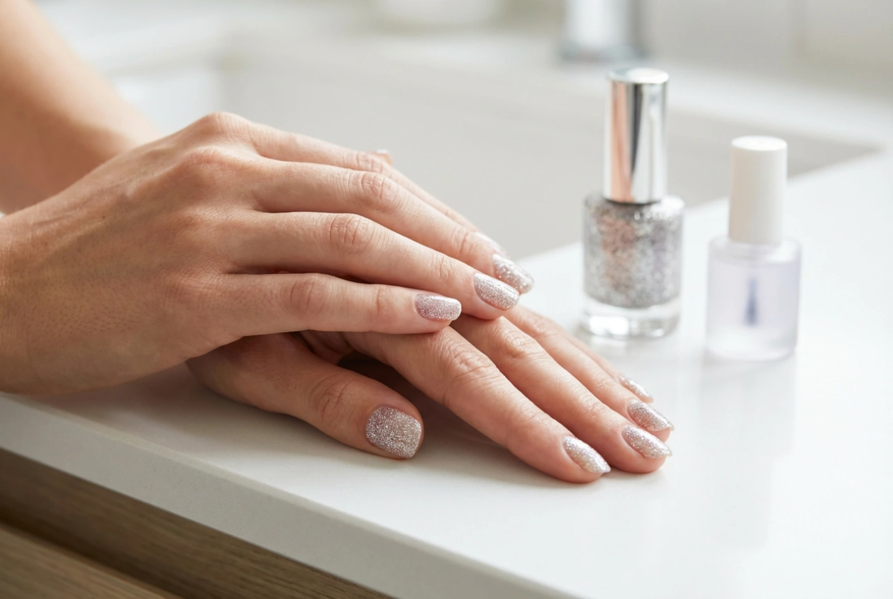 Ημιμόνιμα βερνίκια με γκλίτερ: ομοιόμορφη εφαρμογή και λείανση της επιφάνειας