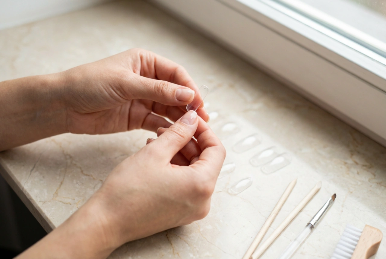 Tips τζελ: πώς να επιλέξετε, να κολλήσετε και να προετοιμάσετε πριν τη βαφή
