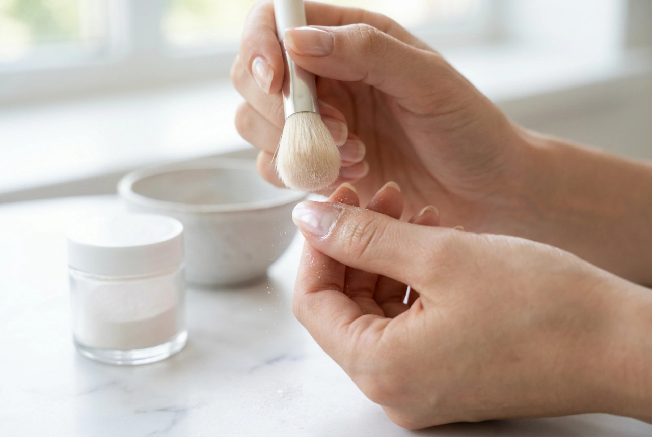 Πέρλα σε σκόνη για νύχια: εφαρμογή σε ημιμόνιμο και τζελ, λάθη και διορθώσεις