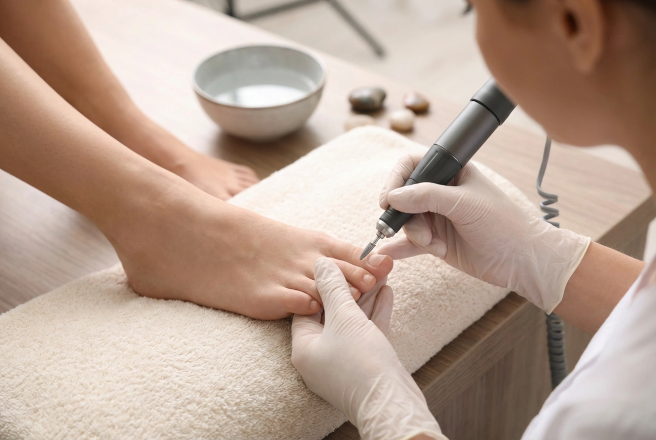 Πεντικιούρ με τροχό: προετοιμασία των ποδιών, επιλογή φρεζών και τεχνική