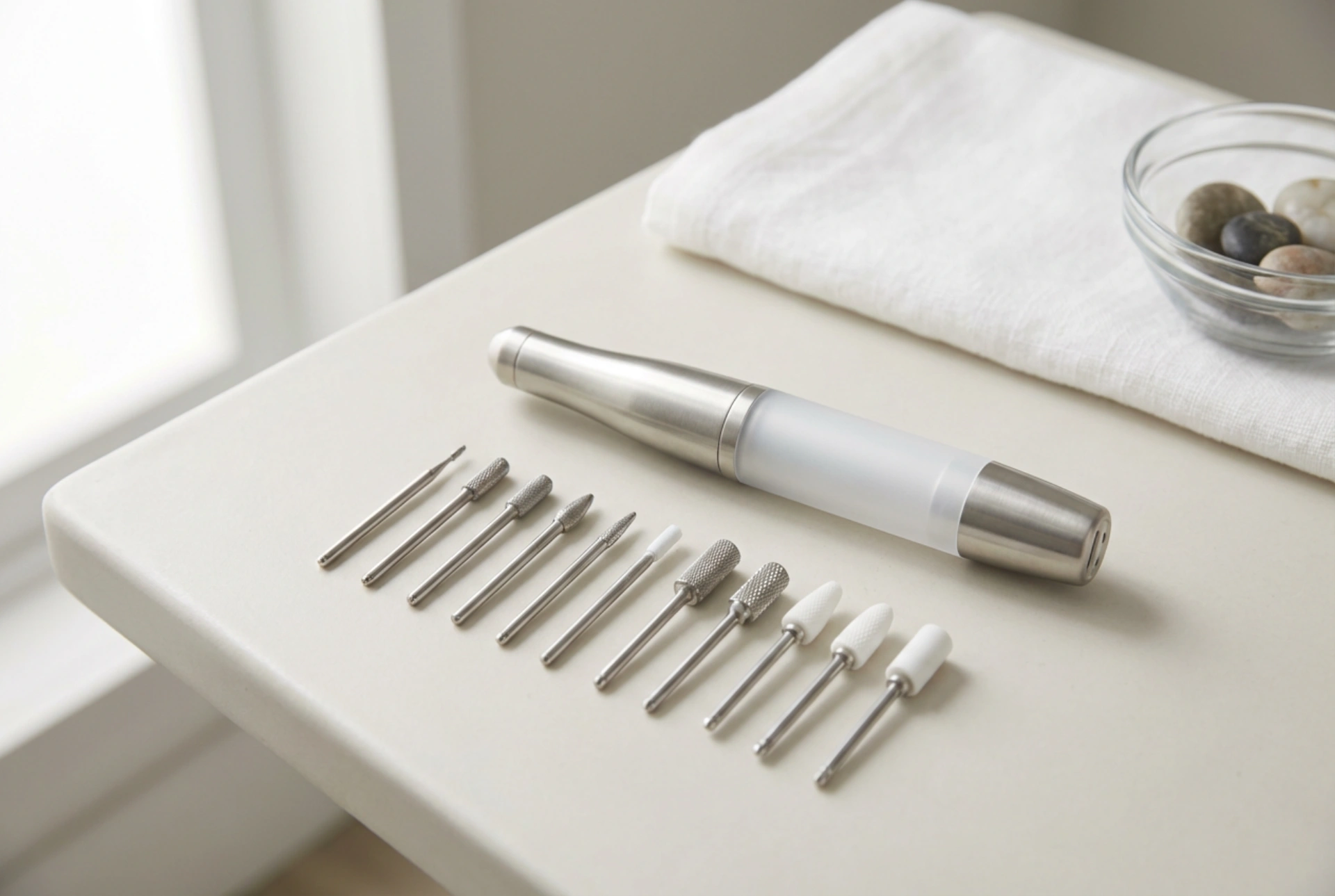 Ηλεκτρικός τροχός για πόδια και νύχια: επιλογή εξαρτημάτων και υγιεινή χρήση