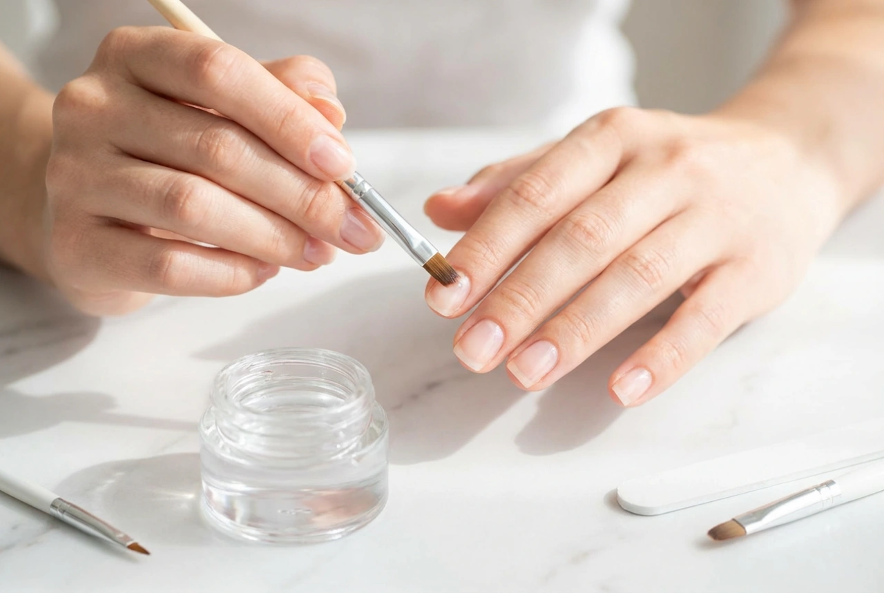 Βάση για τζελ νύχια στην πράξη: προετοιμασία της πλάκας και εφαρμογή