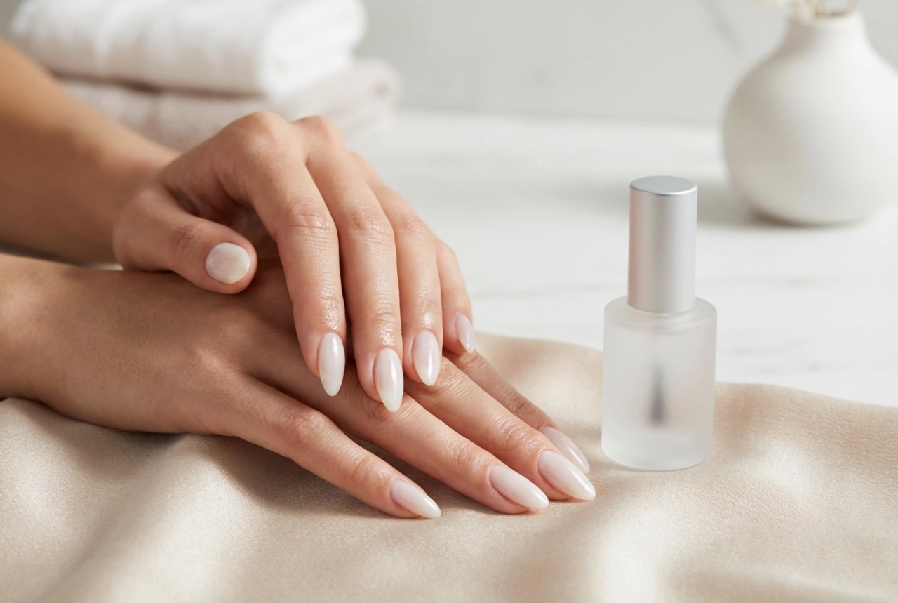 Γαλακτερό conditioner νυχιών: κομψό αποτέλεσμα και ενδυνάμωση
