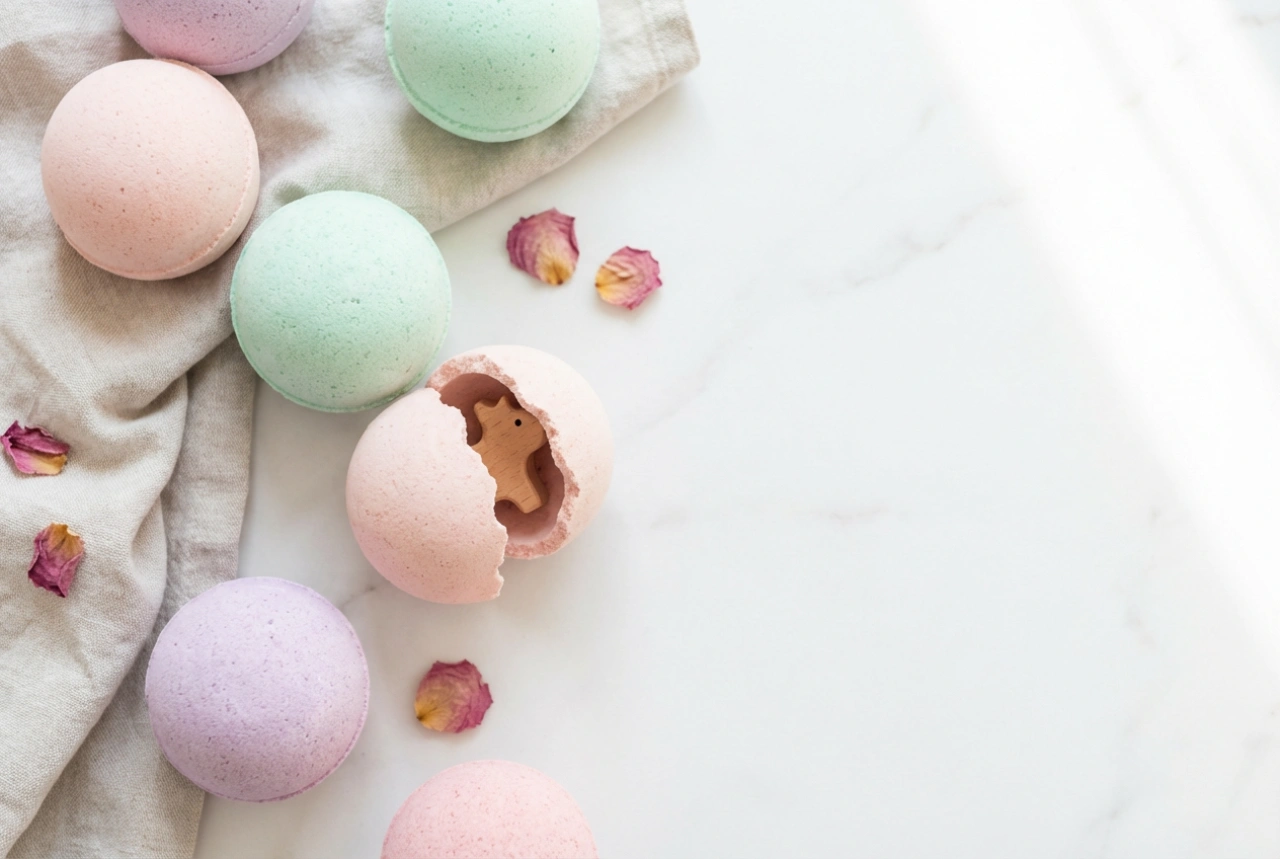 Μπάλες μπάνιου με παιχνίδι: πώς να φτιάξετε μια εντυπωσιακή έκπληξη