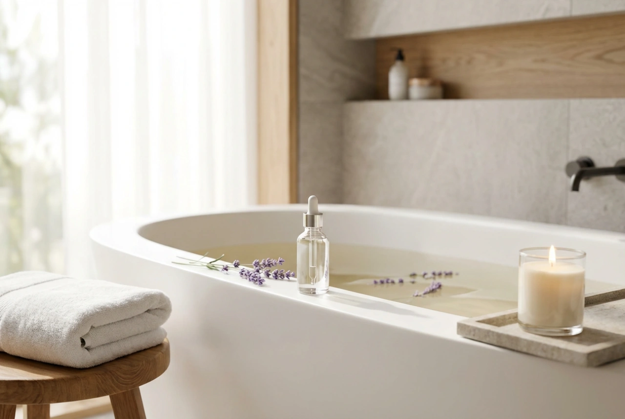 Αιθέριο έλαιο λεβάντας στο σπιτικό σπα: μπάνιο, χαλάρωση, άρωμα