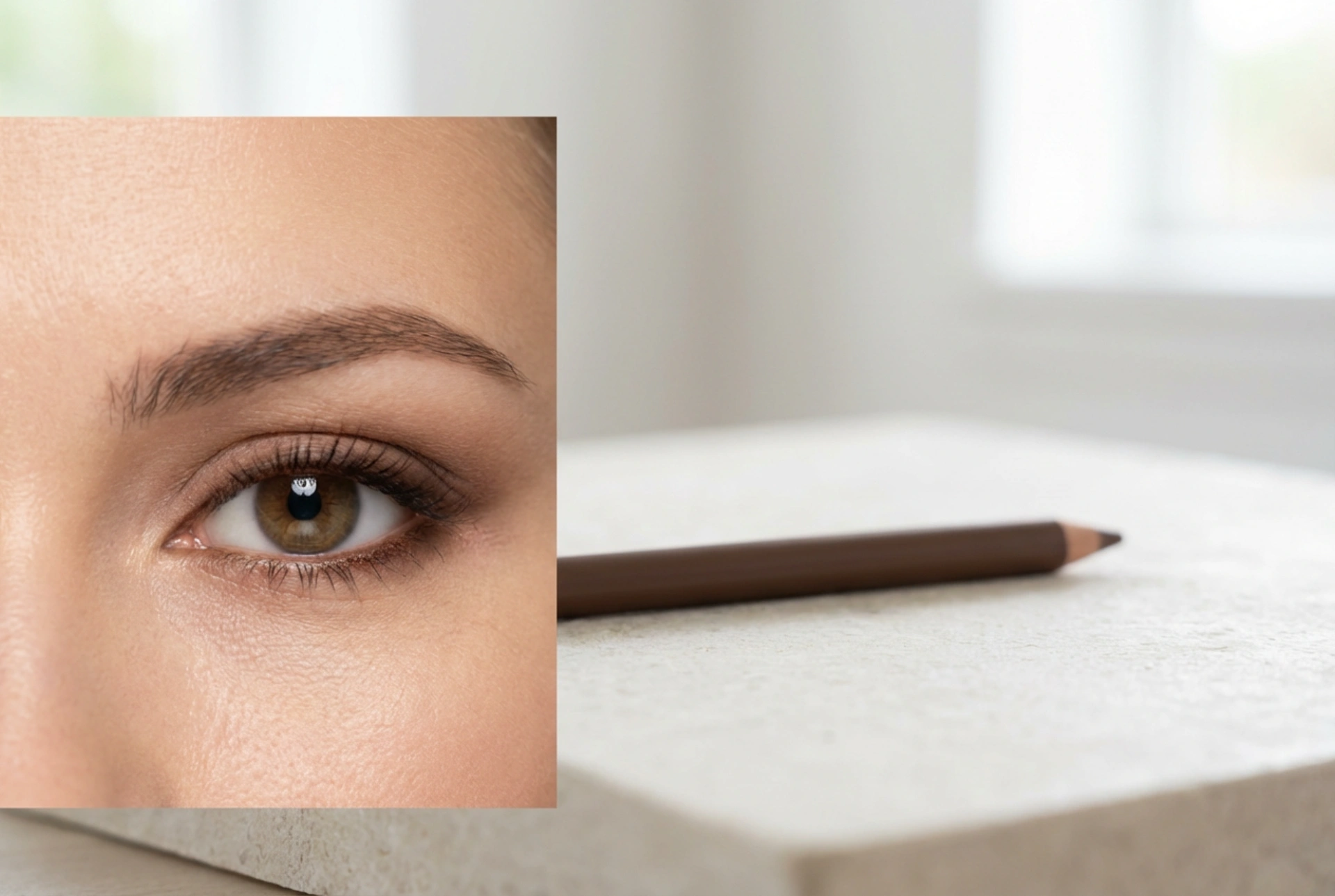 Καφέ μολύβι ματιών: Απαλό smokey eye, πύκνωση της γραμμής των βλεφαρίδων και εφαρμογή στο εσωτερικό του βλεφάρου
