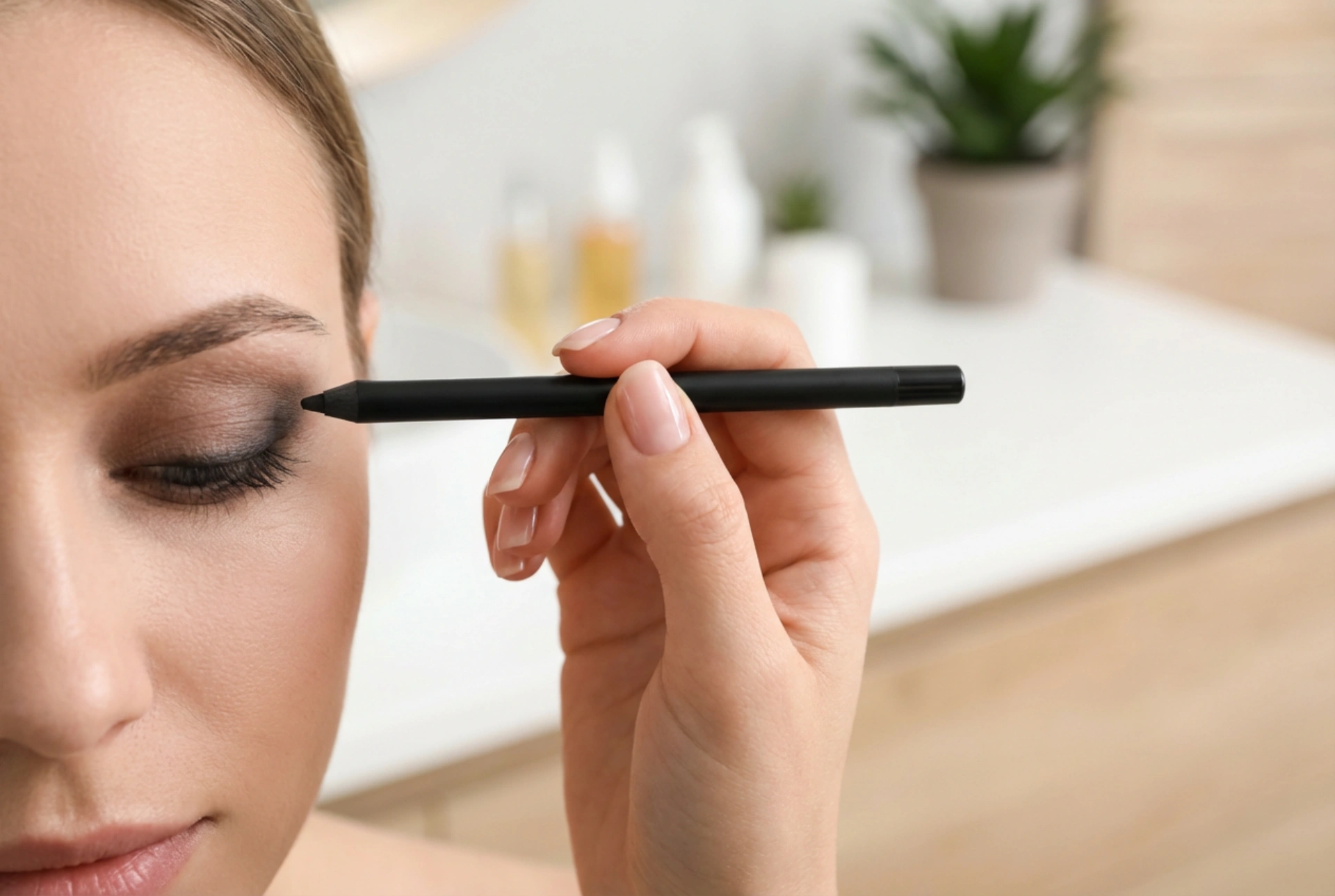 Μαύρο μολύβι ματιών: απαλή γραμμή, tightlining και smokey eye για διάφορα σχήματα ματιών