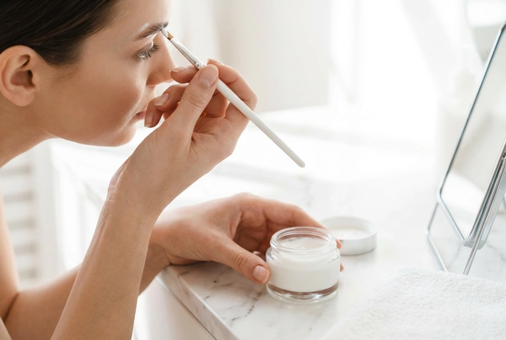 Ξάνοιγμα φρυδιών στο σπίτι: απαλό αποτέλεσμα και έλεγχος του χρόνου