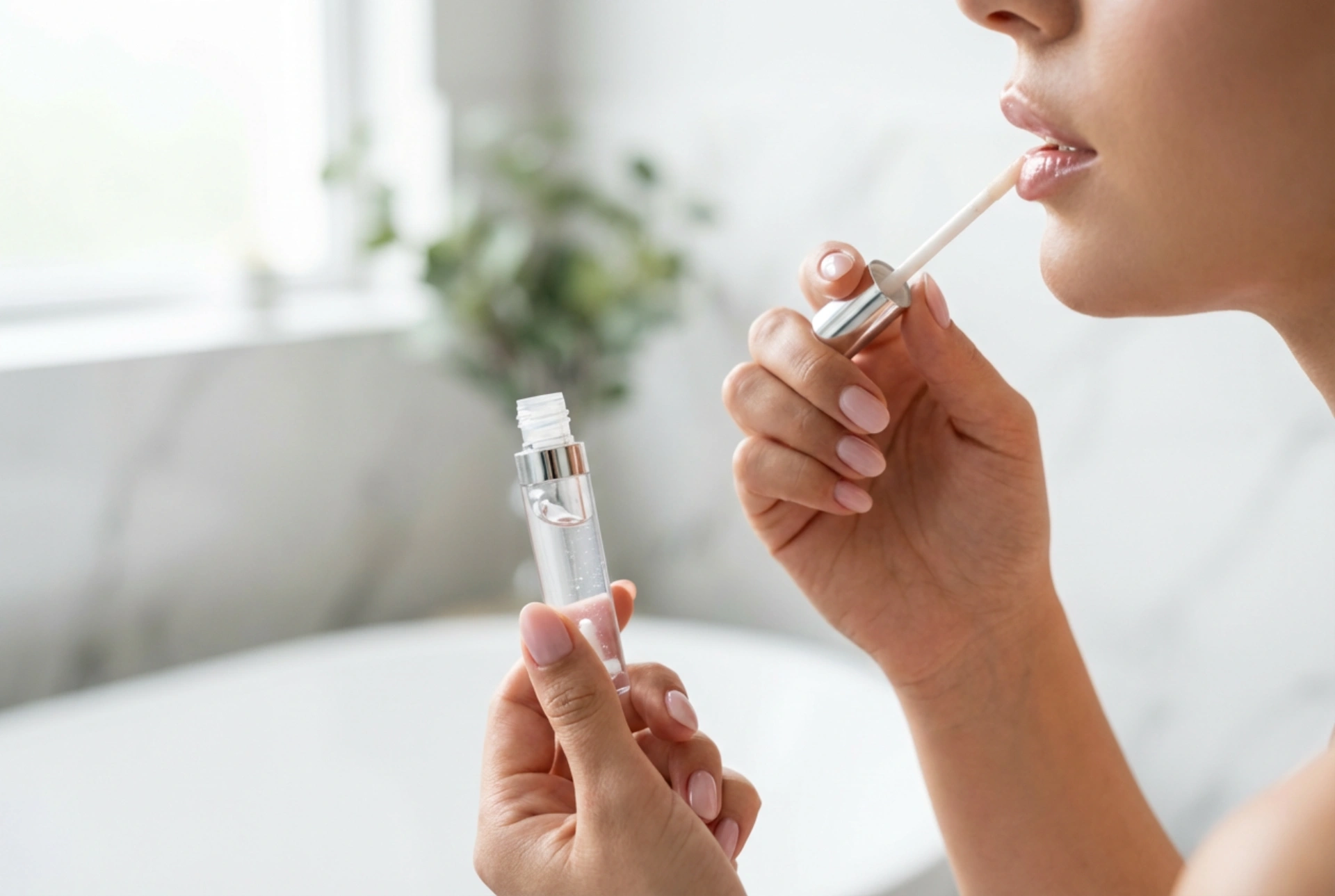 Lip Gloss χωρίς να κολλάει: Εφαρμογή, Επίστρωση, Σταθεροποίηση