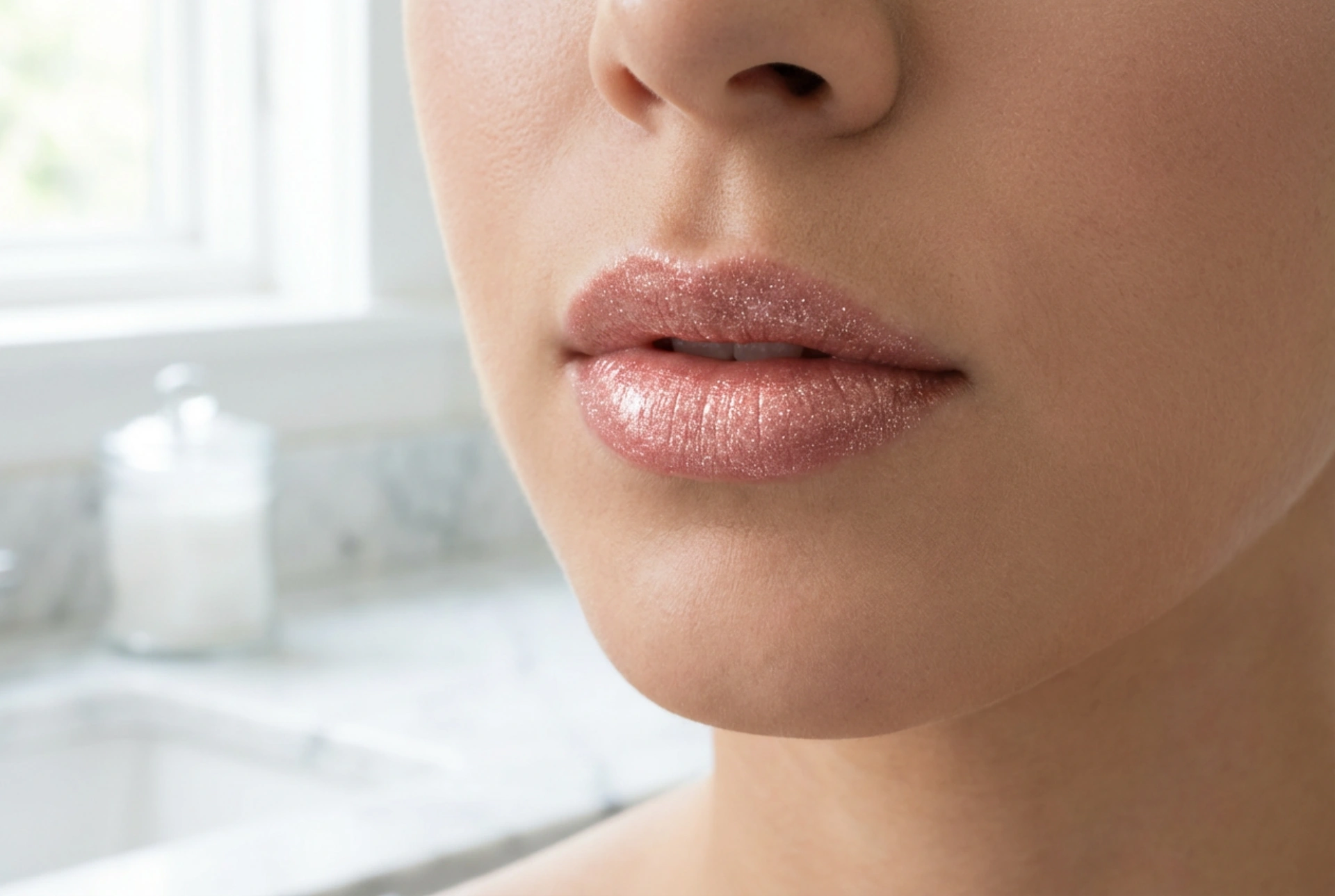 Lip gloss με σωματίδια λάμψης: Πώς να το φορέσετε με κομψότητα